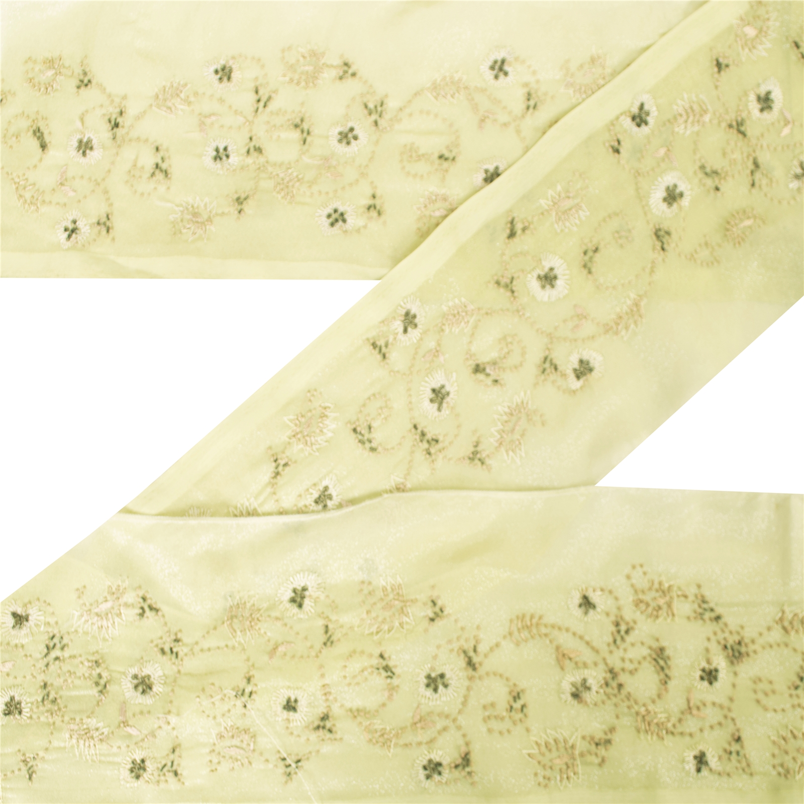 Sanskriti Vintage Decor Sari Border Hand Embroidered Sewing Craft