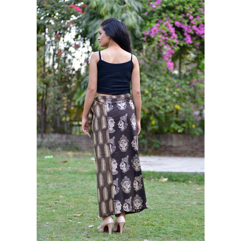 wrap around skirt and top